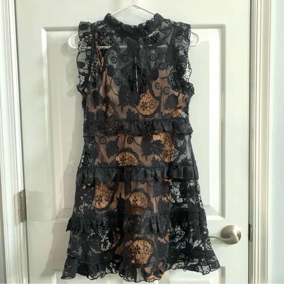 Line & Dot Dresses & Skirts - Line and Dot black lace dress